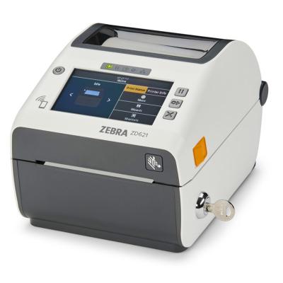 Zebra ZD621d, HC, 8 Punkte/mm (203dpi), Disp., RTC, USB, USB-Host, RS232, BT, Ethernet, WLAN, weiß