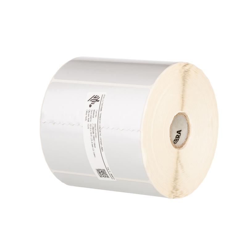 1x Zebra Z-ULTIMATE 3000T SILVER 102x51mm AD(127) Kern(25,4) 1370 Etiketten/Rolle