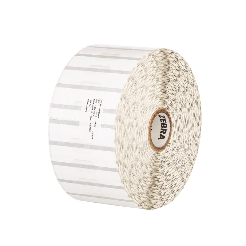 1x Zebra 8000D Jewelry without flaps 56x13mm AD(127) Kern(25,4) 3510 Etiketten/Rolle