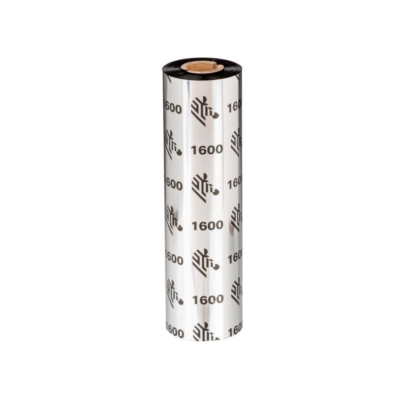 1x Zebra 1600 Economy Wachs 156x450M AD(0) Kern(25,4) N/A Etiketten/Rolle