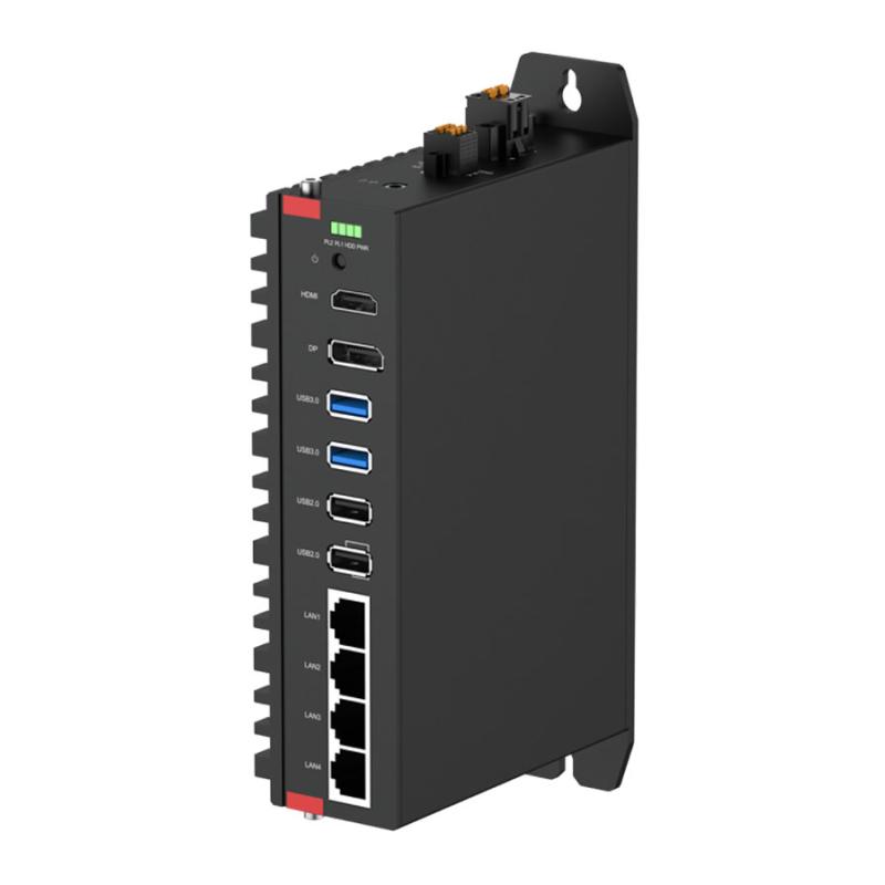 PicoSYS APC-5712, Intel N97, 8GB RAM, 128GB SSD, 1x RS232, 1x RS485, 4x GbE LAN, lüfterlos