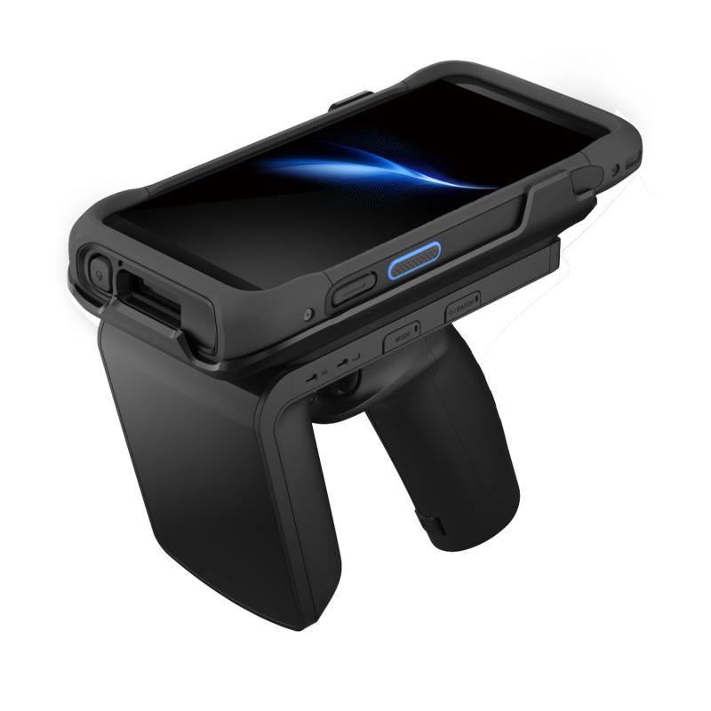 RFID Lese-/Schreibgerät, UHF (800MHz), Impinj E710, Bluetooth, inkl.: Akku (4.000mAh), Handschlaufe,