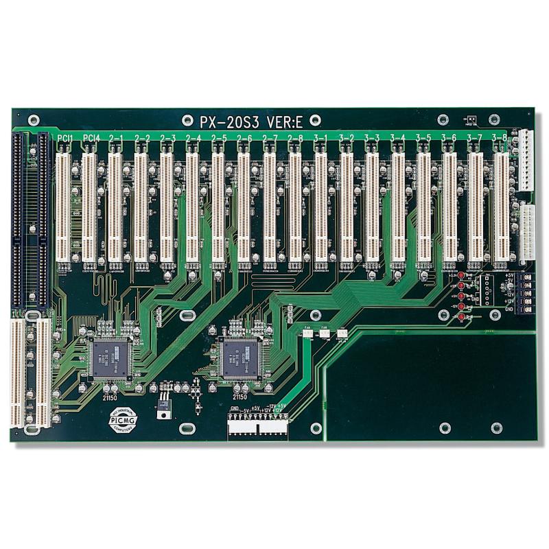 20 Slot akt. Backplane (2xPICMG, 18xPCI) 20 Slot akt. Backplane (2xPICMG, 18xPCI)
