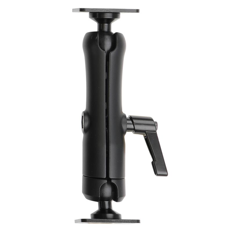 Schwerlast Sockelhalterung, Länge: 180mm, mit Kugelkopf und Flügelmutter, Montageplatte 42x50mm mit Schwerlast Sockelhalterung, Länge: 180mm, mit Kugelkopf und Flügelmutter, Montageplatte 42x50mm mit