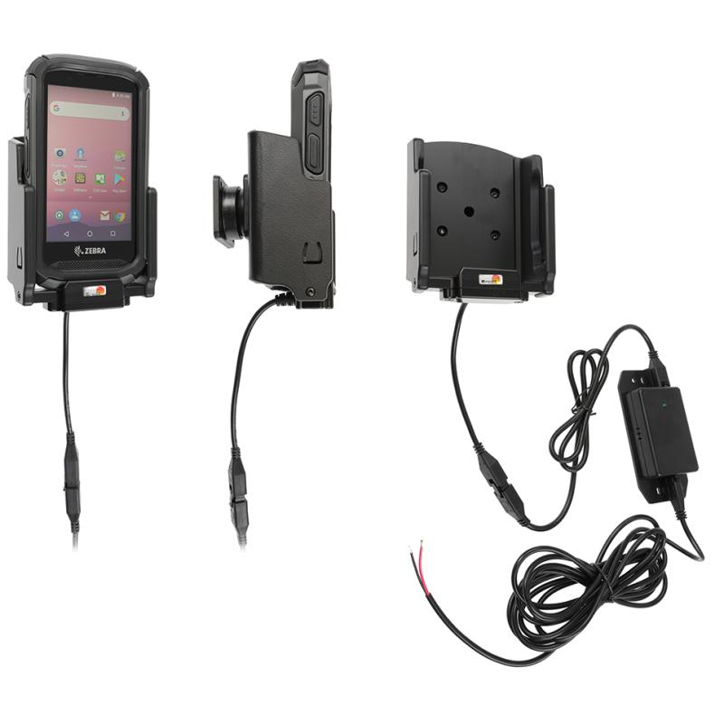 Ladestation (MOLEX), 12/24 V, MOLEX, ABS/Acetal, AMPS-Löcher, passend für: TC2X (mit Protective Boot Ladestation (MOLEX), 12/24 V, MOLEX, ABS/Acetal, AMPS-Löcher, passend für: TC2X (mit Protective Boot