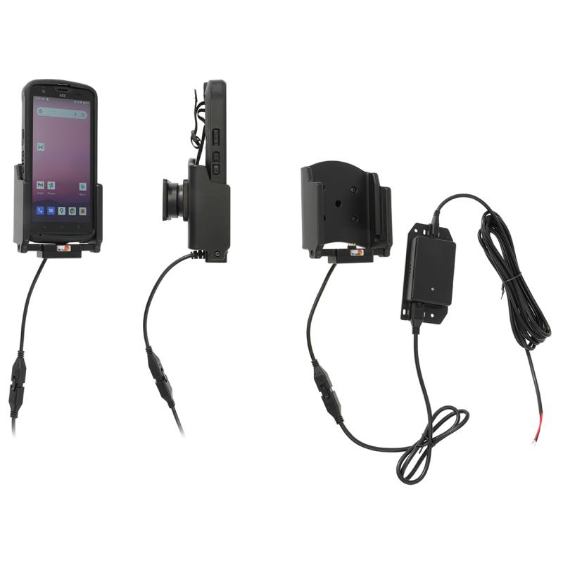 Aktive Halterung, für Geräte mit Rugged-Boot, mit Drehgelenk, offenes Kabelende, 3A, 12/24V, passend Aktive Halterung, für Geräte mit Rugged-Boot, mit Drehgelenk, offenes Kabelende, 3A, 12/24V, passend