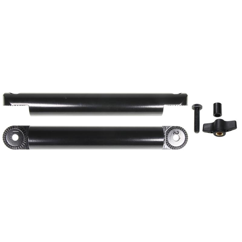 Einstellbare Sockelhalterungen, Verlängerungsteil 8'', kleine Zähne. Gesamtlänge: 232 mm. Loch-zu-Lo Einstellbare Sockelhalterungen, Verlängerungsteil 8'', kleine Zähne. Gesamtlänge: 232 mm. Loch-zu-Lo