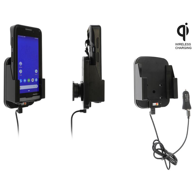 Aktive Halterung, kontaktloses Laden, Zigarettenanschluss, für Gerät mit Rubber-Boot, passend für: D Aktive Halterung, kontaktloses Laden, Zigarettenanschluss, für Gerät mit Rubber-Boot, passend für: D