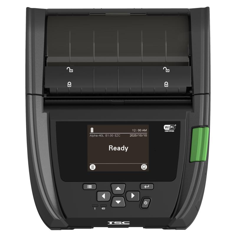 TSC Alpha-40L USB-C, BT, WLAN, NFC, 8 Punkte/mm (203dpi), RTC, Display TSC Alpha-40L USB-C, BT, WLAN, NFC, 8 Punkte/mm (203dpi), RTC, Display