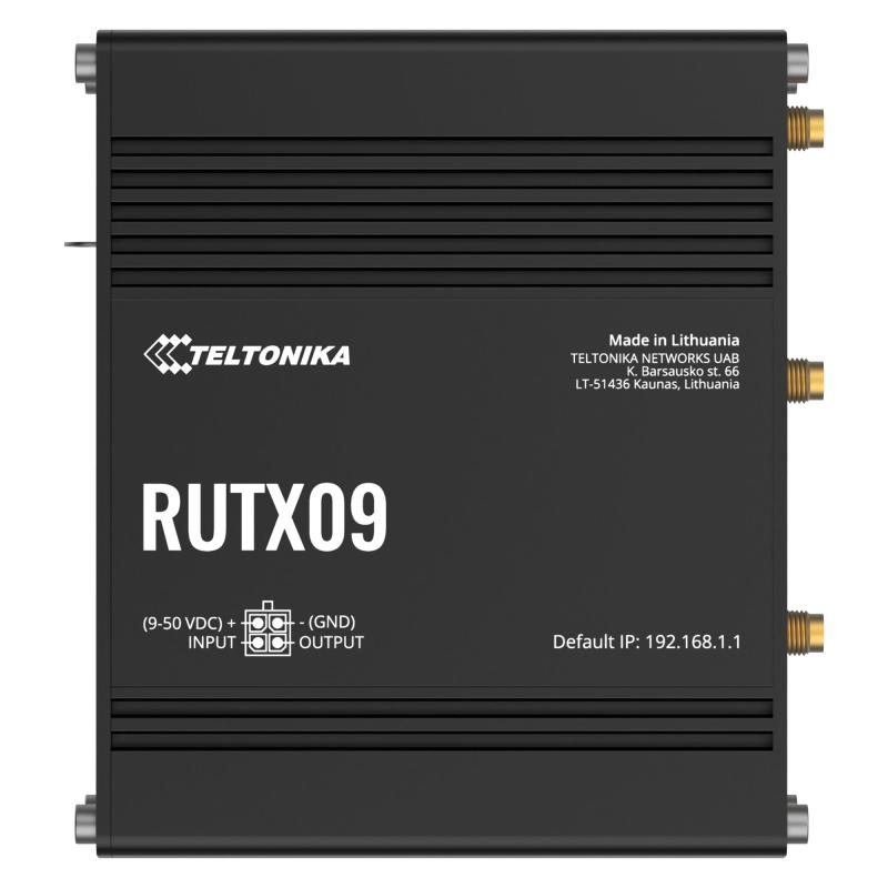 Teltonika RUTX09 4G LTE Cat6 Gigabit Industrial Router Teltonika RUTX09 4G LTE Cat6 Gigabit Industrial Router