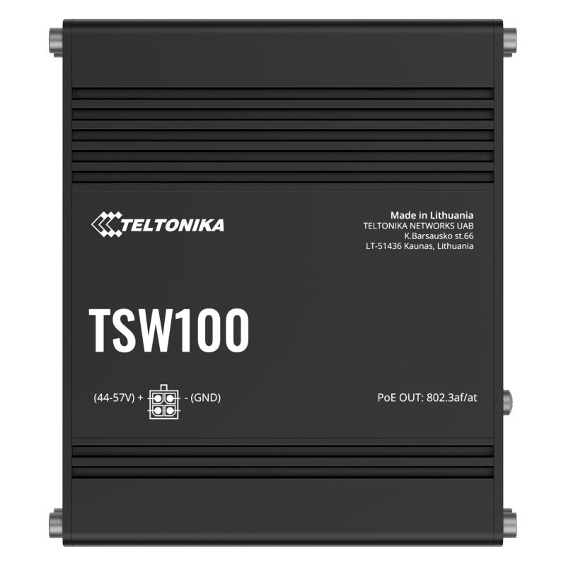 Teltonika TSW100 Industrial Unmanaged PoE+ Switch Teltonika TSW100 Industrial Unmanaged PoE+ Switch