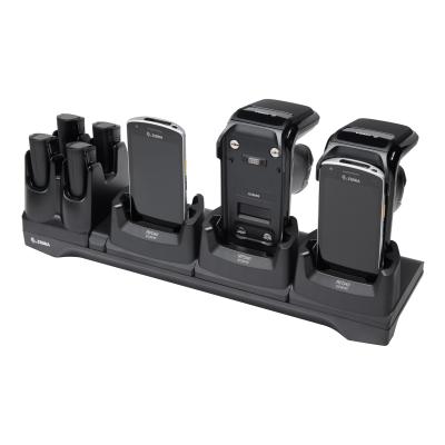 Zebra Lade-/&Uuml;bertragungsstation, l&auml;dt 3x RFD40/EC50/EC55 und 4x RFD40 Ersatzakku, Ethernet