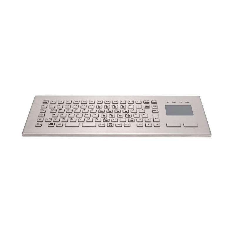 Tastatur InduSteel&reg; Steel 084 FIT Touch TKV-084-FIT-TOUCH-IP65-MGEH-USB-DE IP65