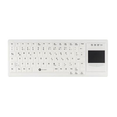 Tastatur Cleantype&reg;  Xtra Touch Protect WL TKG-083-GCQ-TOUCH-IP68-RF-WHITE-USB-DE IP68
