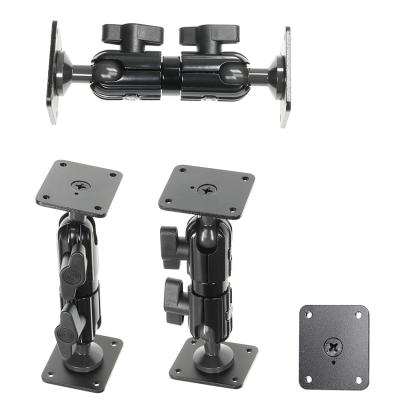 Sockehalterung, 5'', Gesamtl&auml;nge: 132 mm, Mit kugel und Fl&uuml;gelmutter, AMPS-L&ouml;cher