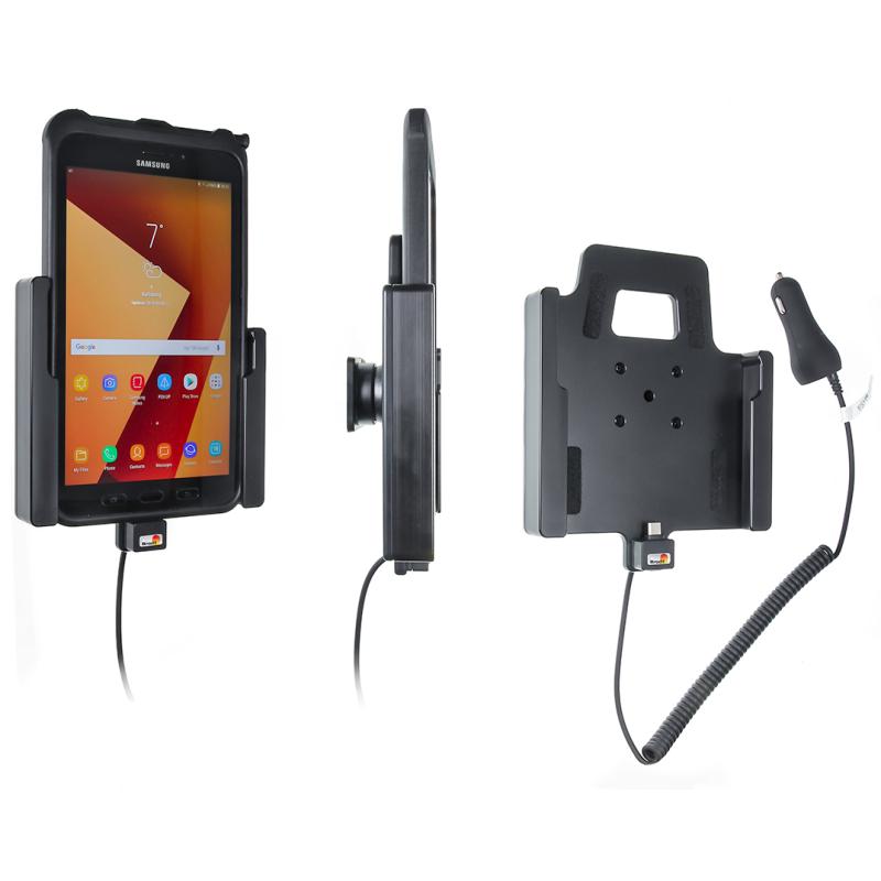 Aktiv Halterung mit Zigarettenanz&uuml;nder-Stecker - Samsung Galaxy Tab Active 2 SM-T390/SM-T395