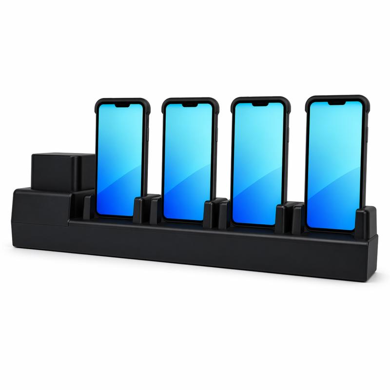 Multi-slot charing cradle (4x terminal and 4x battery)