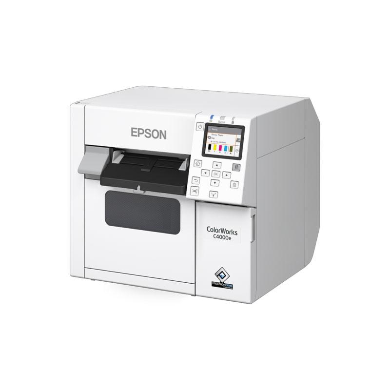 Epson ColorWorks C4000, Mattschwarze Tinte, Cutter, ZPLII, USB, Ethernet