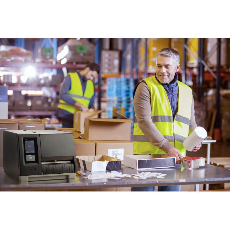 Honeywell PM65 Etikettendrucker, Thermotransfer, 203 dpi, USB, LAN, RS232, Paral., Touch, Rewinder