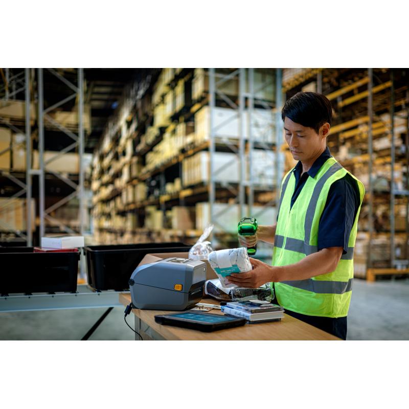 Zebra DS3678, BT, 2D, XR, SE58, FIPS, Multi-IF, Kit (USB), schwarz, gr&uuml;n, Gabelstapler-Kit