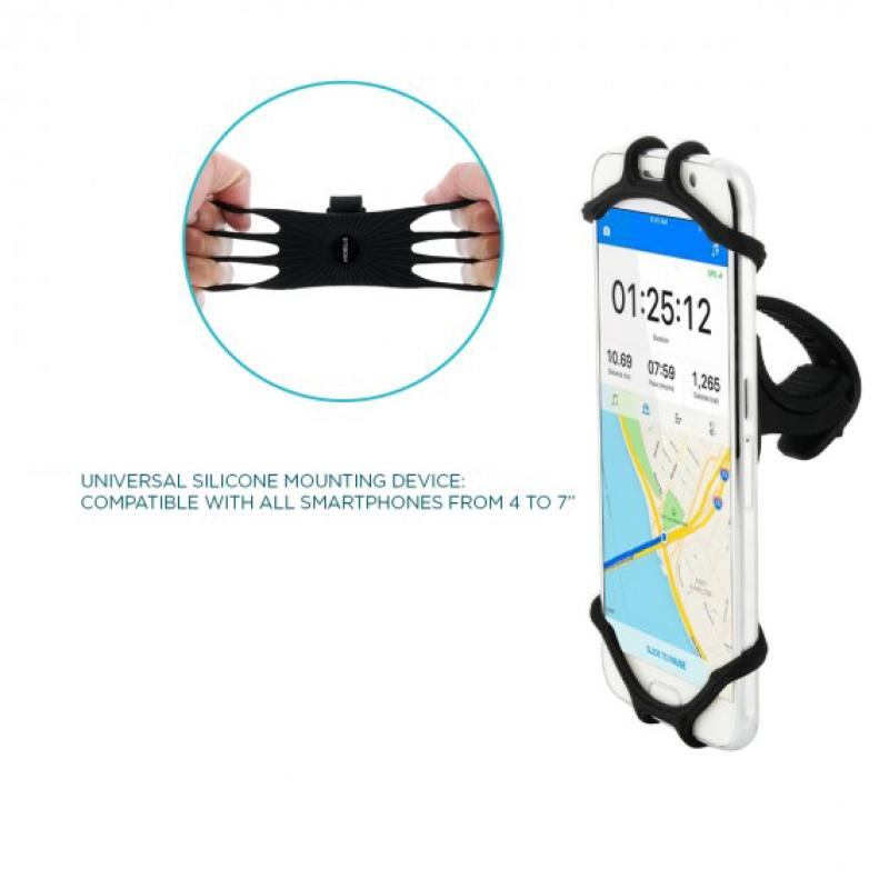 Mobilis Universal-Drehhalterung &ndash; Smartphone 4&ndash;7 Zoll. - Fahrrad. 001353