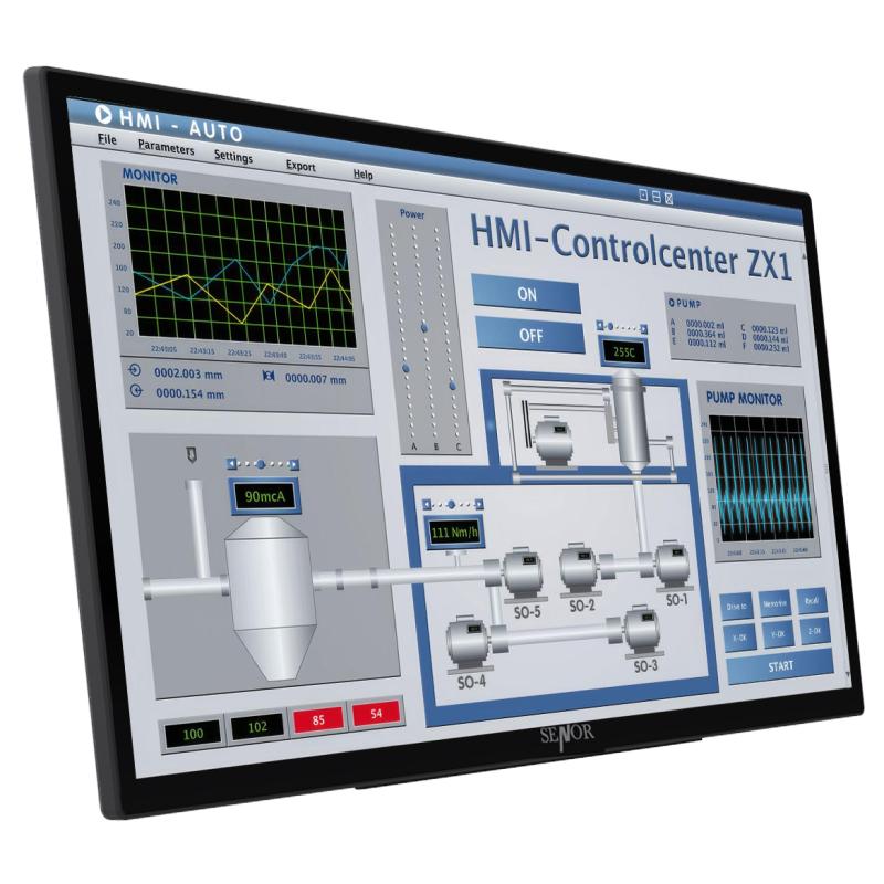 Hygrolion K24h Panel PC, 23,8'' TFT LED Panel PC, PCAP, IP66, i5-1235U, 16GB RAM, 256GB SSD, WLAN