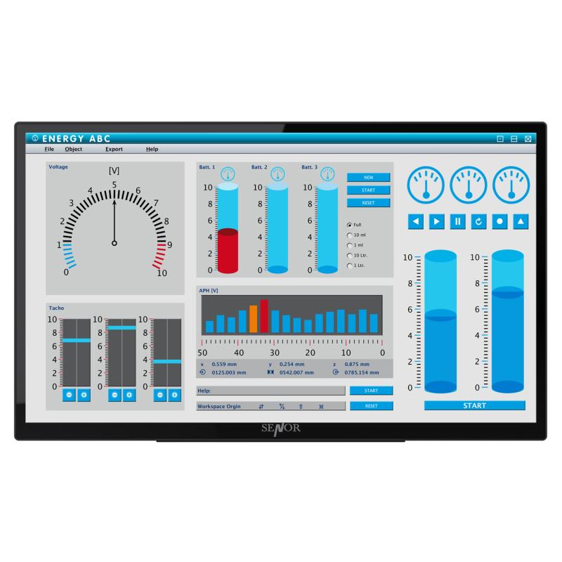 Hygrolion K24h Panel PC, 23,8'' TFT LED Panel PC, PCAP, IP66, i5-1235U, 16GB RAM, 256GB SSD, WLAN