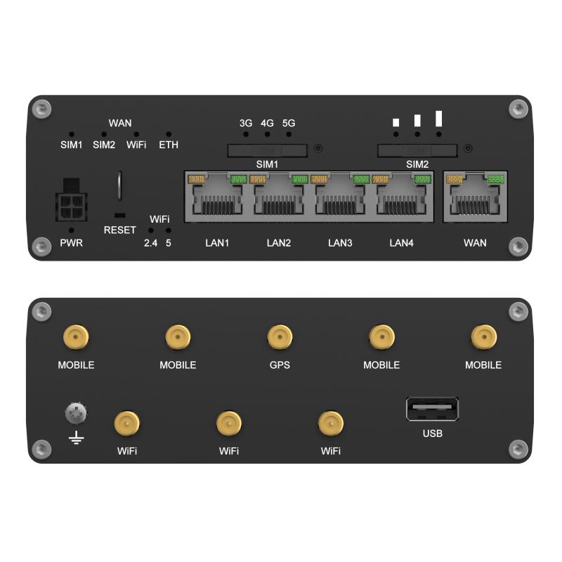 Teltonika RUTC50 5G Powerhouse mit Wi-Fi 6 mit eSIM