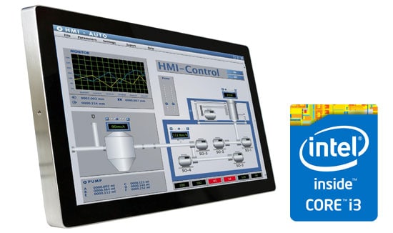 Hygrolion Panel PC mit Edelstahlgehäuse und IP66-Schutz