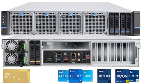 Neue online konfigurierbare Servermodelle auf Basis Intel Core i und Xeon Prozessoren